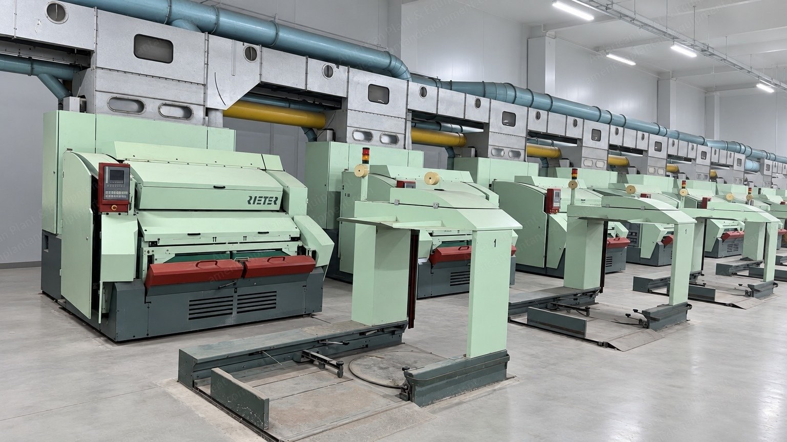 Rieter, C60, 2007, Carding Machines, 40 x 48 Inch Can, Downward Suction, 12 Units