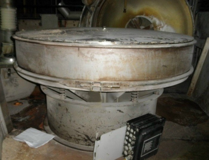 Sweco, LS60S8-08, 60 Inch Diameter, Stainless Steel, Double Deck Screen, Dust Cover