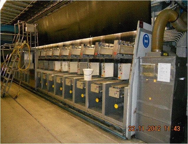 Barmag, SW46 1S-800, 1988, 64 Ends, 2700 To/a Capacity, 120mm Extruder