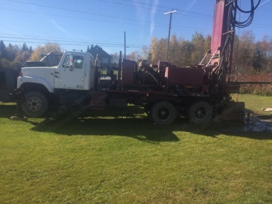 Schramm, T64, 1977, Truck-Mounted Drilling Rig, 450/250 Air Compressor, International 2574 Carrier