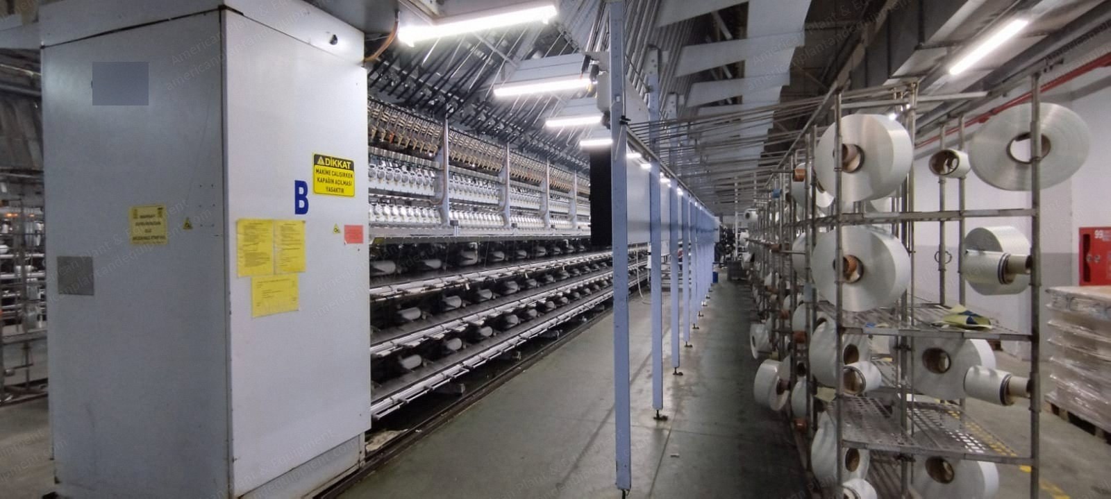 Oerlikon Barmag, EFK-PA, 2011, Draw Texturizing Machine, 240 Positions, Single Heater, Lycra Attachment