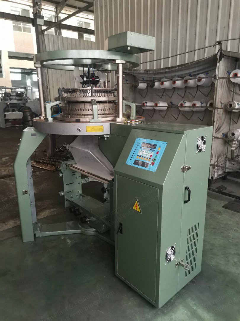 NovaStar, Single Jersey Circular Knitting Machine, 12" x 24G x 36F, Central Stitch Adjustment