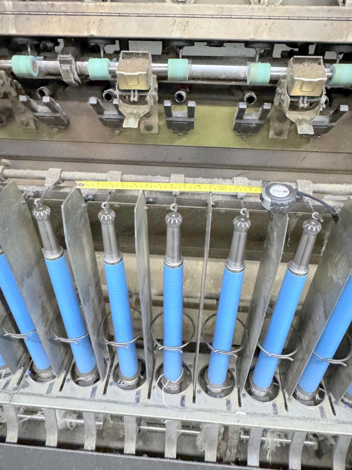 Gaudino, Ring Frames, 1990, 160 Spindles, 140mm Pitch, 110mm Ring Diameter, Linked with Murata Winder