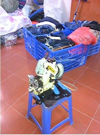 Huashan, Chain-Stitch Sewing Machine, Flat-Bed, Walking Foot, 2000 RPM
