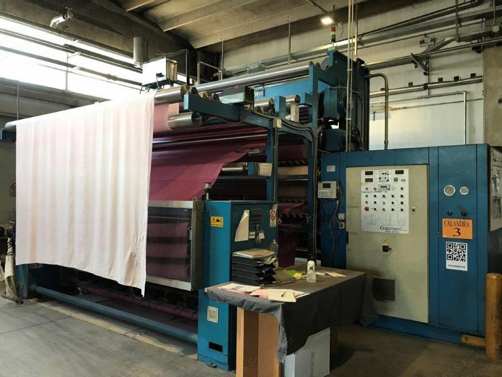 Guarnieri, E470, 1995, 4 Bowl Finishing Calender Line, 3200mm Working Width, 70 Tons Pressure