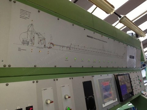 Babcock, Tenter, 1997, 2200mm, 10 Chambers, Oil Heated, Horizontal Pin Chain