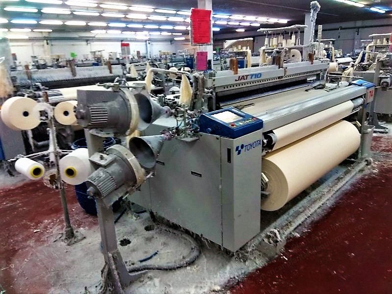 Toyoda, JAT710, 2004, Airjet Looms, 2100mm, Staubli Cam, 2 Colors