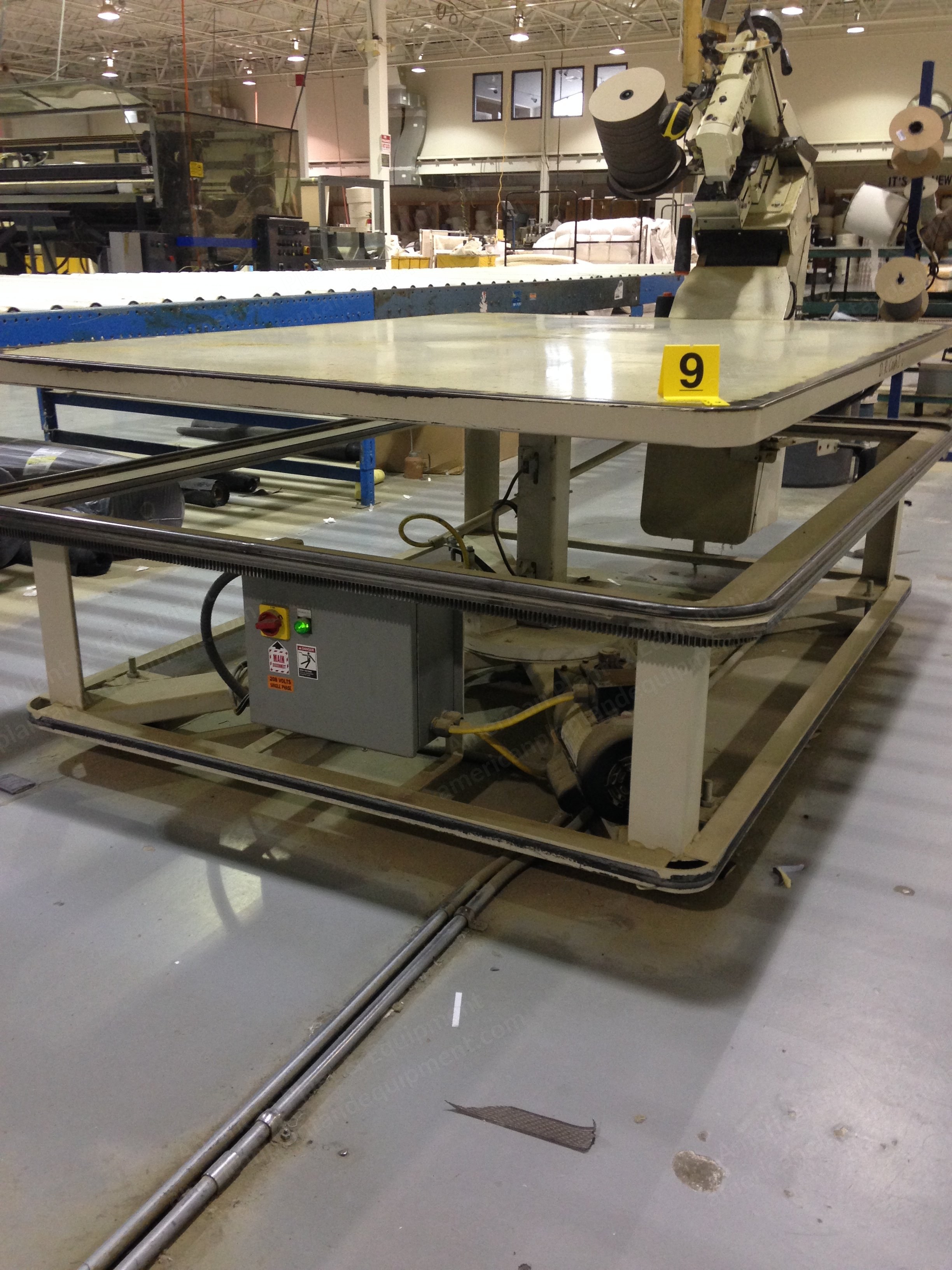 D.R. Cash, DTE 11, 2012, Tape Edge Machine, 59" x 79", with 300 UB5 Sewing Head