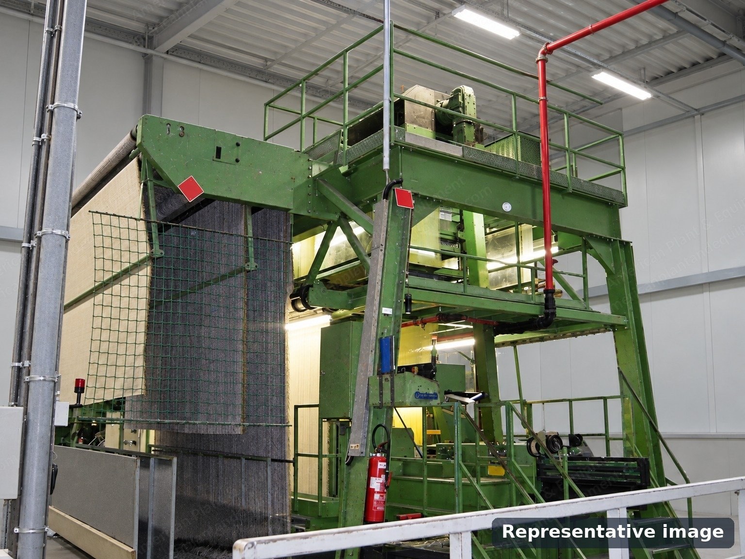 Van de Wiele, CRM, 1998, Flatweave Carpet Loom, 4.00 m Width, 4 Colors, PTX Jacquard 5,224 Solenoids, 3 Rapiers