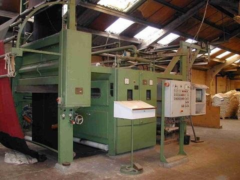 Osthoff Gas Singeing Machine, 1994, 2000mm Working Width, 2200mm Roller Width, Plaiter Exit