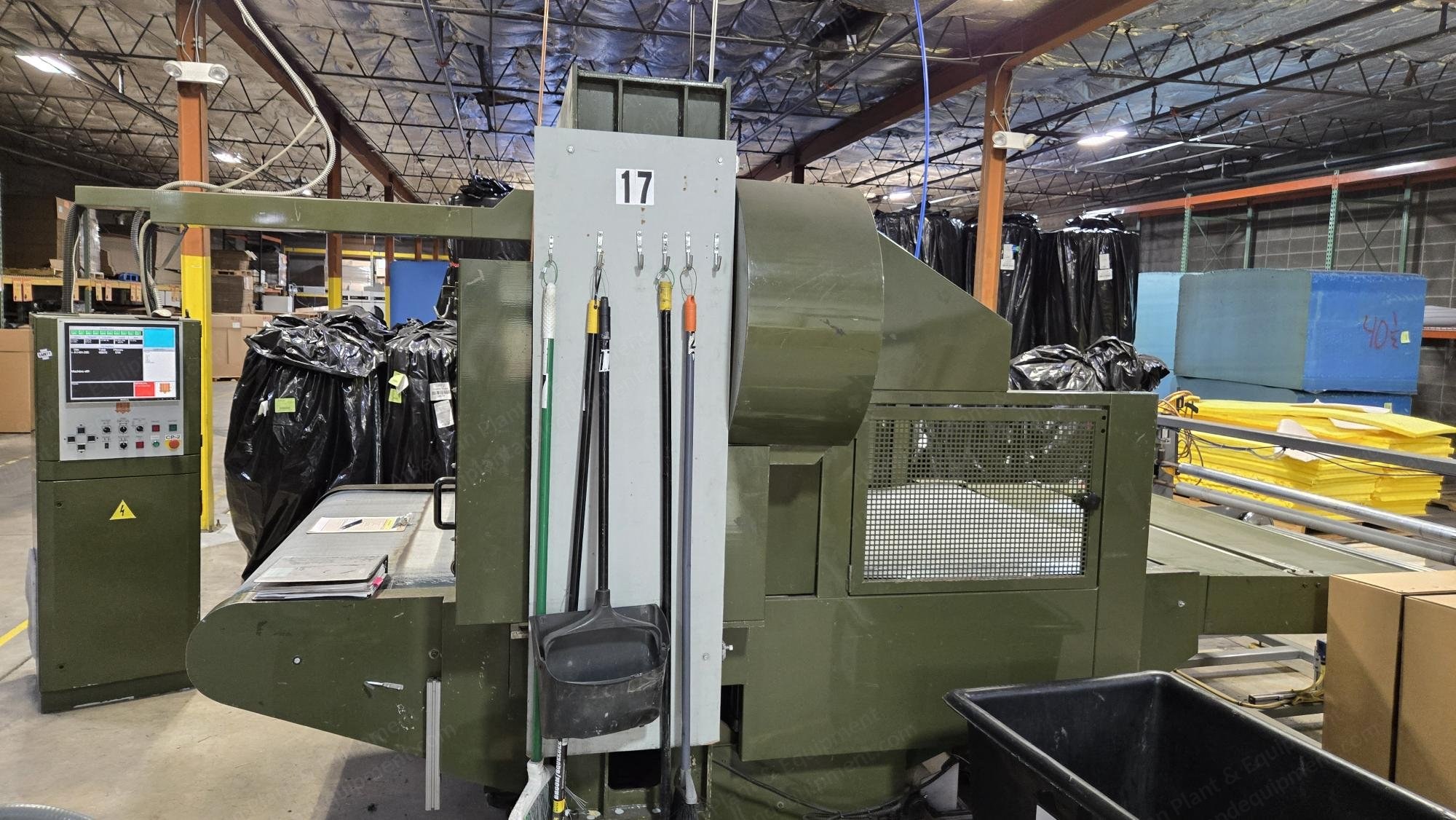 Atom, S-530-CN-BP, 1999, Automatic Belt Fed Traveling Head Die Cutter, 61 inch Belt Width, 35 Metric Tons, 19.5x19.5 inch Rotating Head
