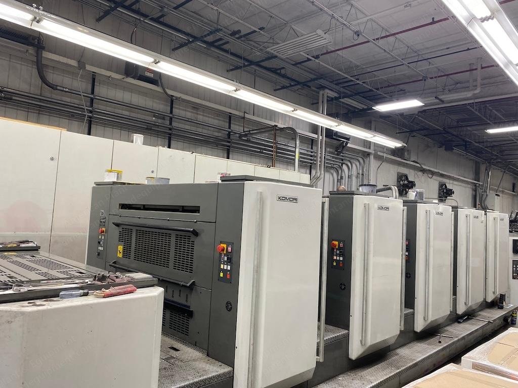 Komori, LS540 +CTR, 2006, 5 Color Offset Printing Press with Coater