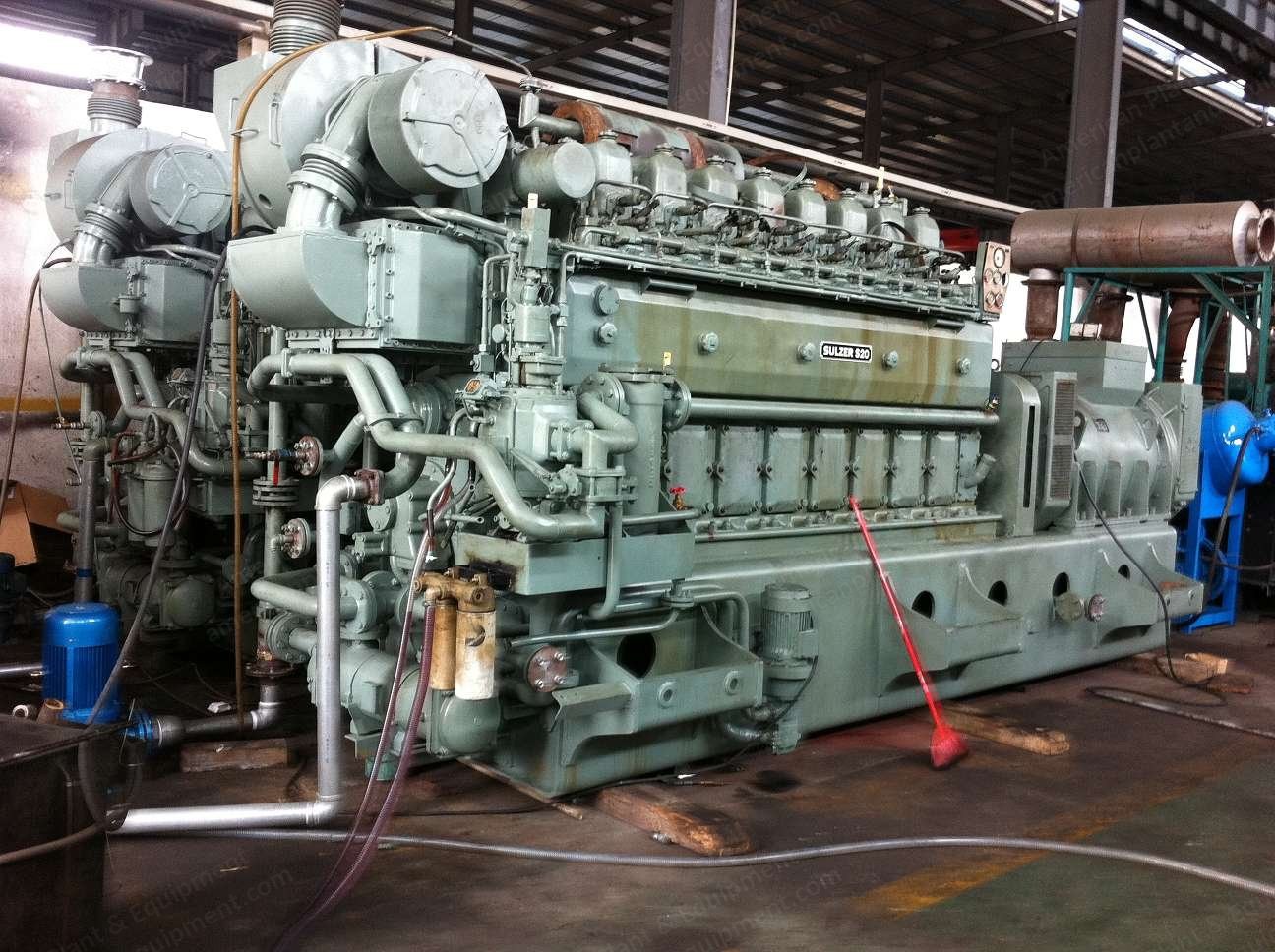 Sulzer, 8S20H, 1215 kVA, 400V, 50Hz Generator