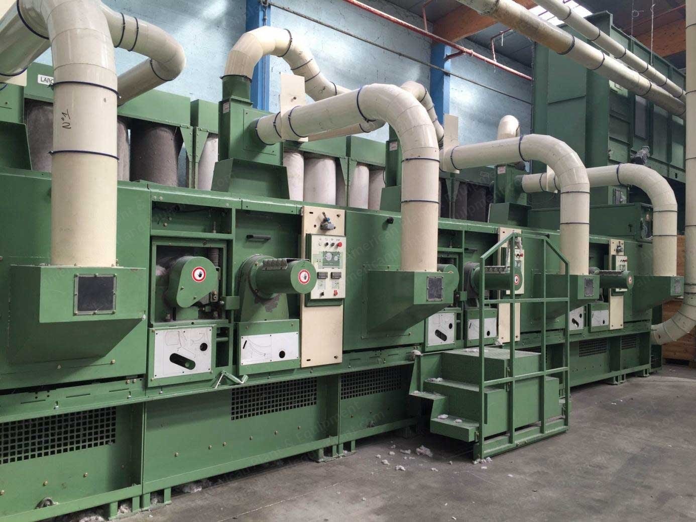 Laroche, Tearing Line, 1996, 1500mm Working Width, 4 Pinned Cylinders, 2000 kg/hr Capacity