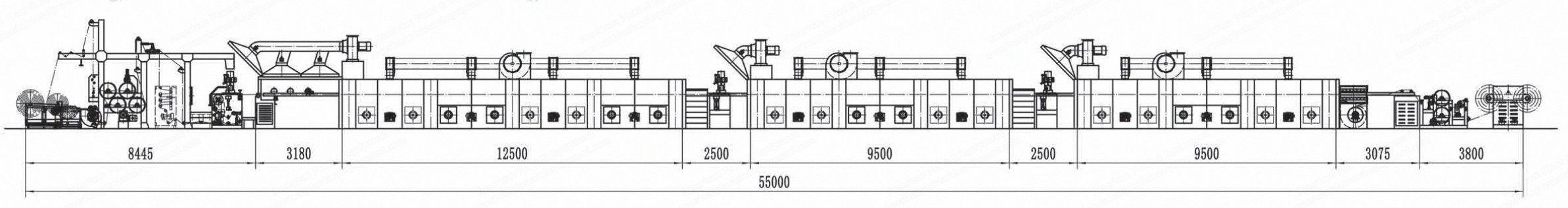 NovaStar, CG207, Painting Canvas Coating Line, 3 Coating & 3 Drying Units, Automatic Glue Feeding