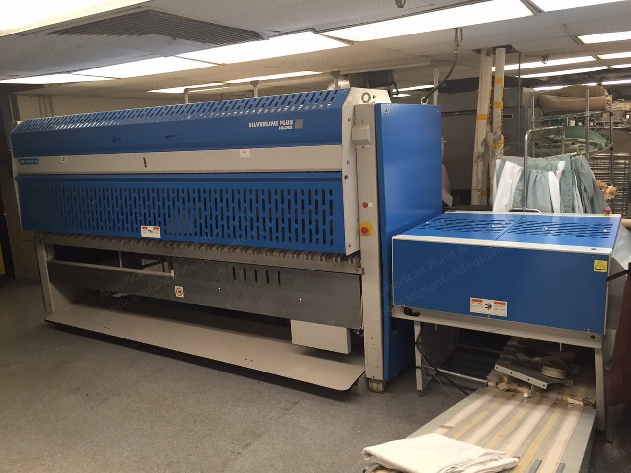 Complete Hotel Laundry Equipment, 1991, Milnor Washers, Jensen Folders, Chicago Ironer