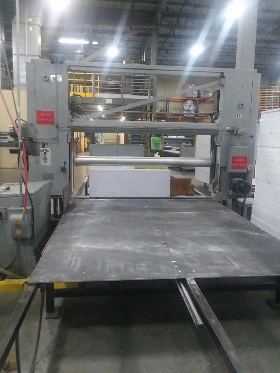 Fecken and Kirfel H-21, Horizontal Foam Saw, 85" Bun Width, 80" Max Height, Twin Knife Grinders