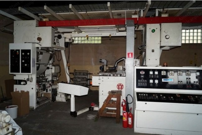 Windmoller & Holscher, Lamiprint, 1993, Acryl Foam Lamination Line & Stork Vinyl Production Line, 550mm and 1200mm Width
