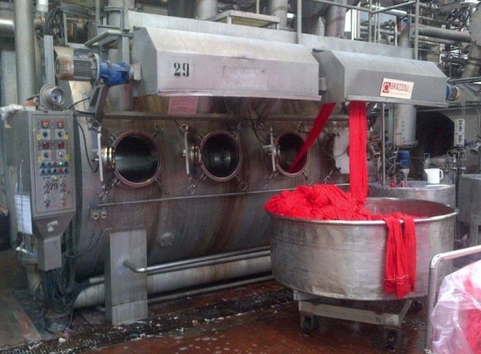 Brazzoli, Saturno, 1993, HT Overflow Dyeing Machine, 1200 kg Capacity