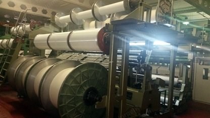 Karl Mayer, KS4FBZ-EABCEAC, 1989, 136 Inches, 24 Gauge, Terry Warp Knitting Machine