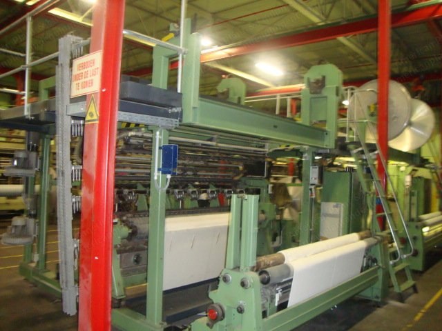 Karl Mayer, KS4 FBZ, 1998, Warp Knitting Raschel for Towels, 84" (2100mm) Width, 24E Gauge, 4 Warp Stop Motion Bars