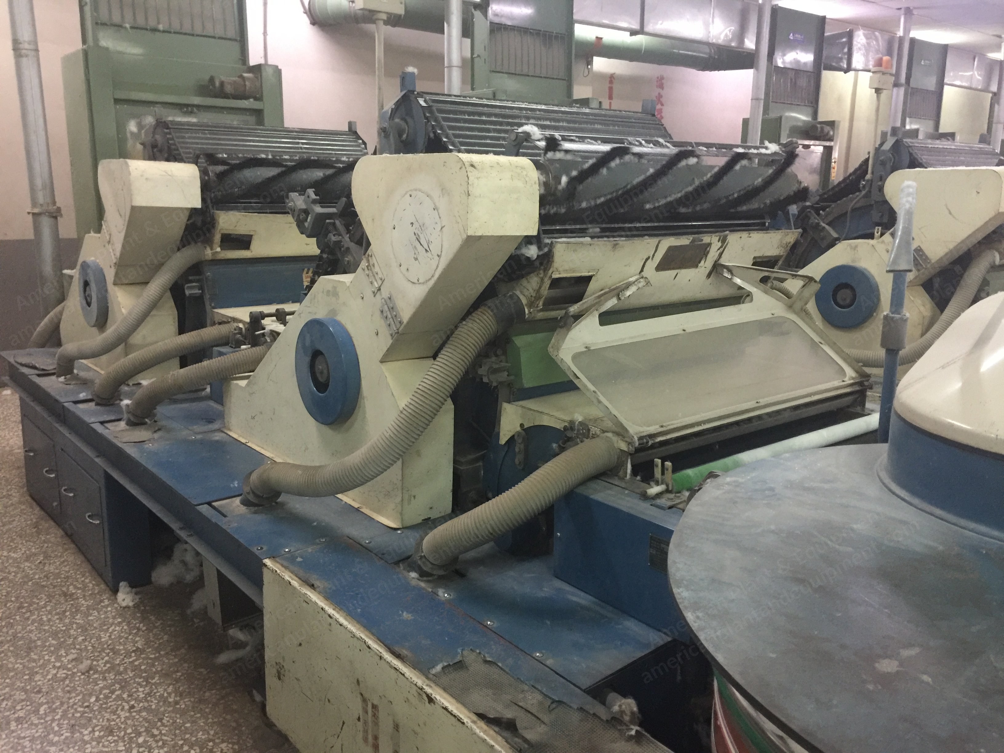 Toyoda, Tandem Carding Machine, 1987, 36x45 inch Can, Chute Feed