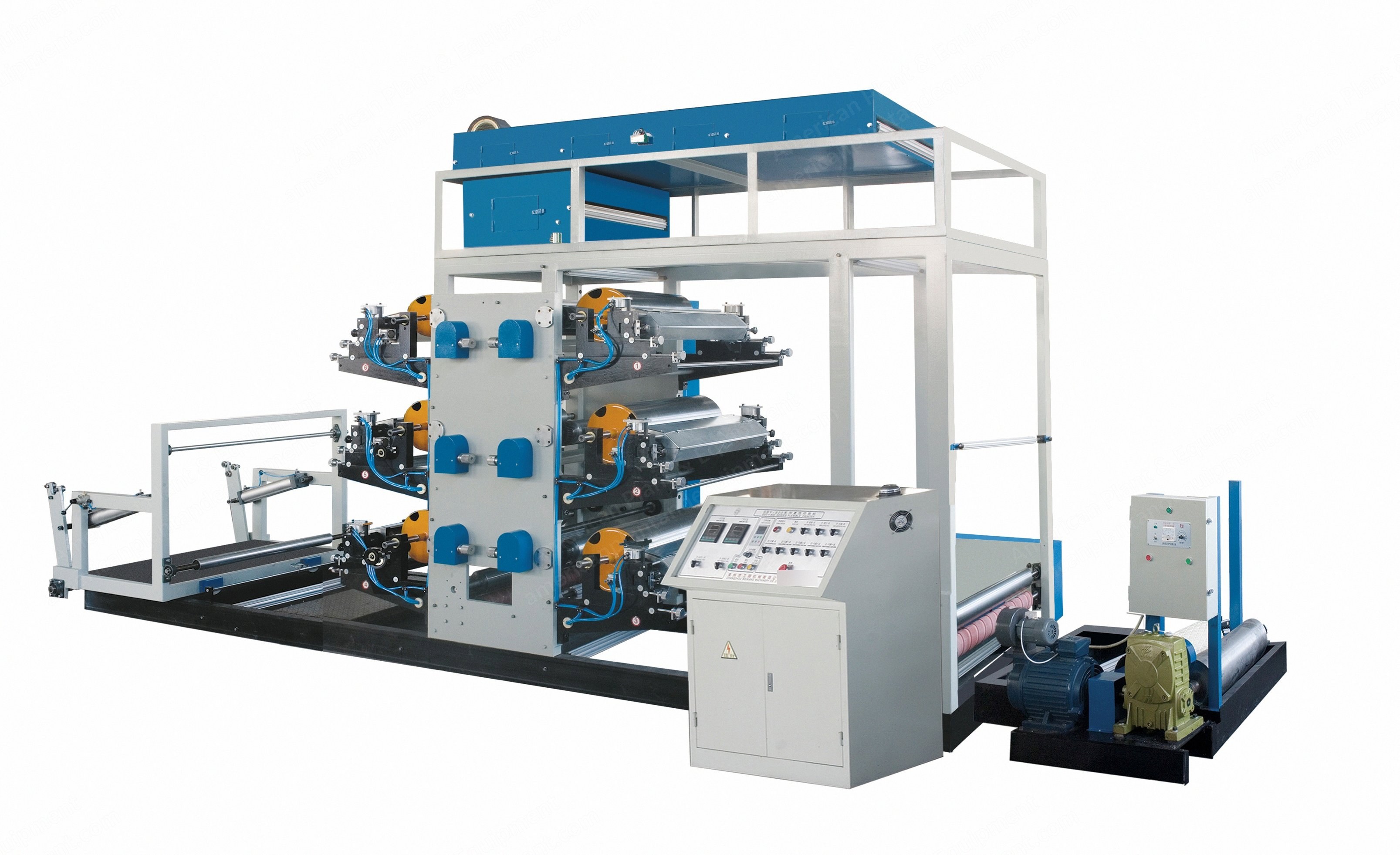 NovaStar, FR103, Flexo Six-Color Continuous Printing Machine, 700mm Effective Printing Width, 6 Colors, 9000x2200x3700mm
