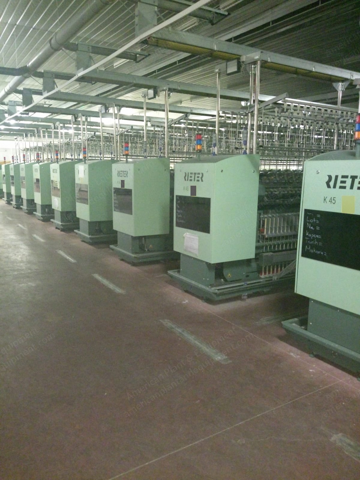 Rieter, K45, 2014, Complete Ring Spinning Plant, 16320 Spindles