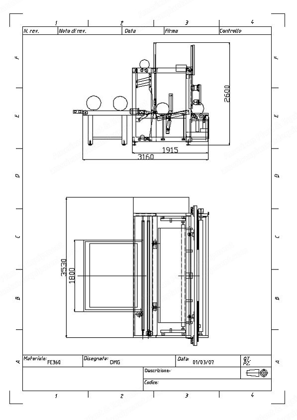 Roll Wrapping Machine, 3700mm Welding Bar, 3500mm Max Film Width, 2 HP