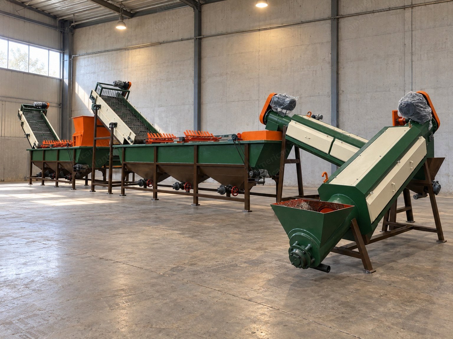 NovaStar, RL158, PP PE Film and PP Woven Bag Recycling Washing Line, 300 to 1,000 kg/h