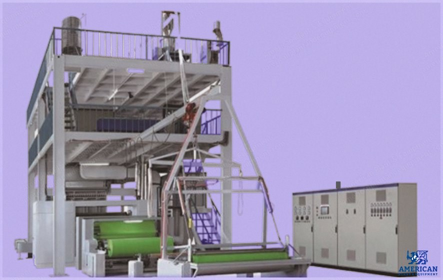 NovaStar, NN504, PET Single Beam Spunbond Nonwoven Production Line, 3.2m Width, 556 kg/h Capacity