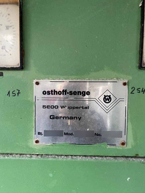 Osthoff, PK90, 1991, Singeing Machine, 2400mm Width, 2 Singe Bars
