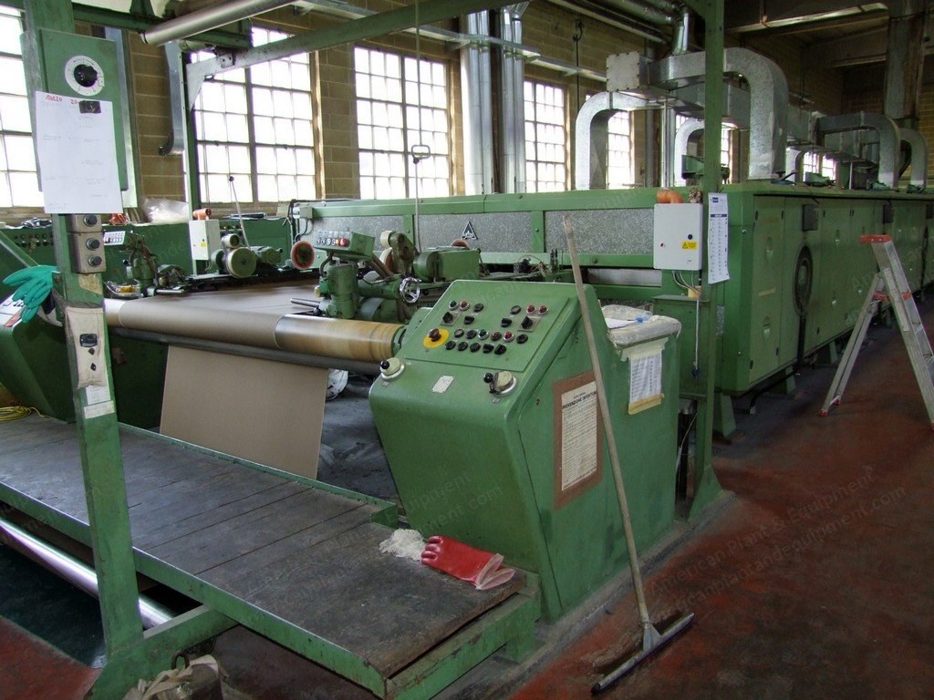 Artos, Single Layer Stenter, 2360mm Working Width, 5 Chambers, Oil Heated, Pin/Clip Chain