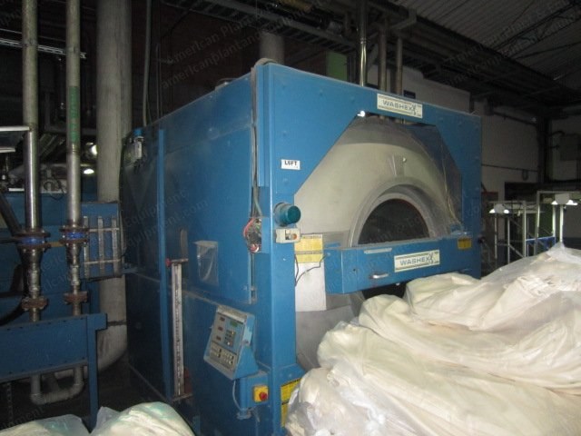 Washex, 66/44FLT, 1994, Jeans Finishing Machine, 550 lbs Capacity, 580 RPM Extraction Speed