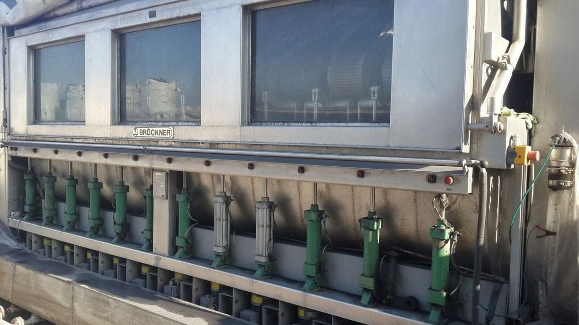 Bruckner Rope Washing and Biancalani Airo24 Tumbler Dryer, 1992 to 2009, 12 Chambers, 2000mm Cylinder Width, Gas Heated