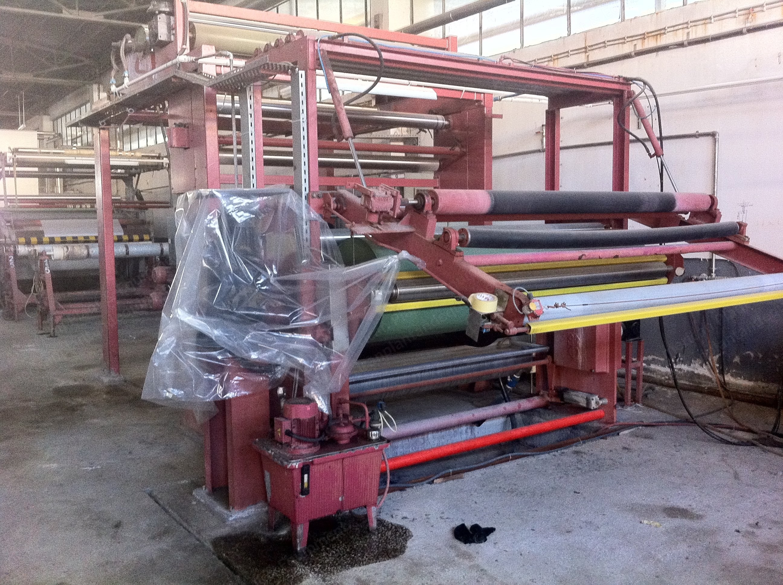 Kusters, Pad Batch Dyeing Machine, 1996, 2200mm Working Width, Input Cooling Drum, Sera Pump
