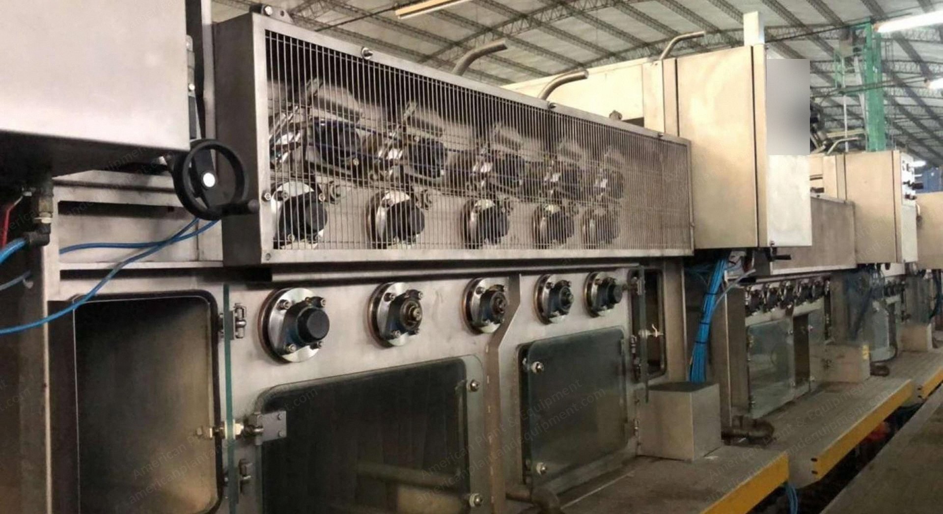Mezzera-Unitex, HWT-Activa, 2001, Washing Range for Knits, 2200mm Roller Width, 5 Washing Boxes