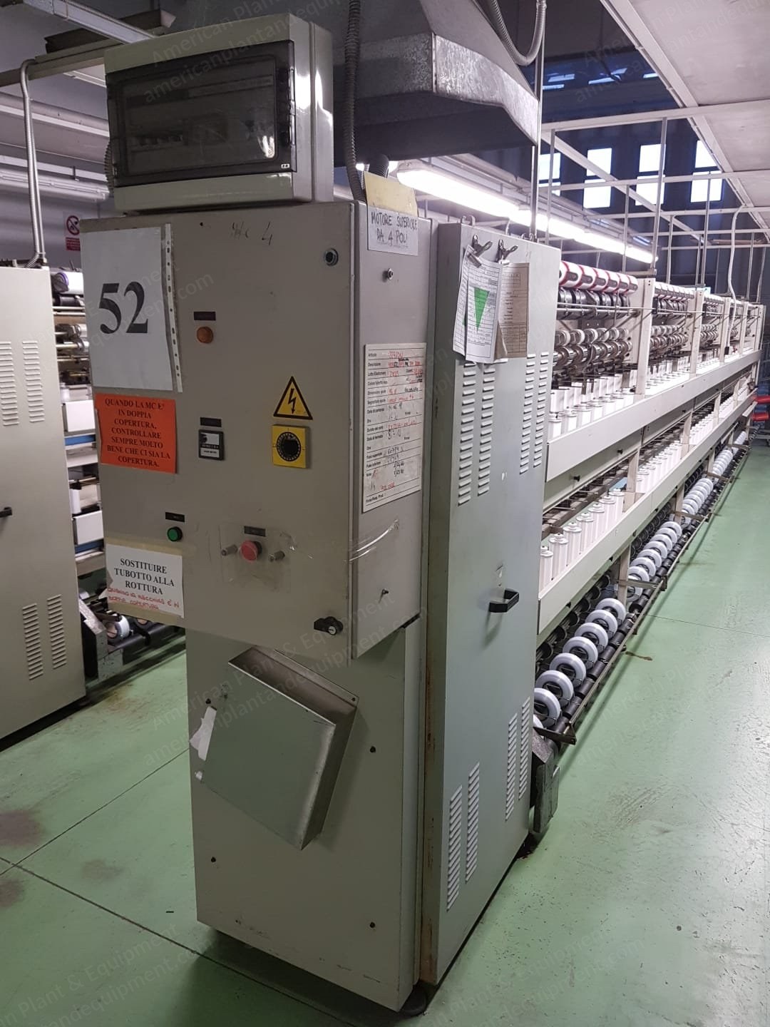 Menegatto, 66, Covering Machines, 320 to 384 Spindles, Electronic Traverse System