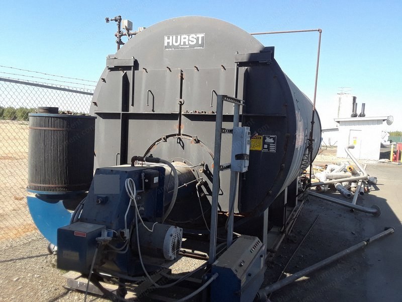 Hurst Boiler, 150 HP, 150 PSI, 2003, 1500 sq ft heating surface, 10350 steam lbs/hour