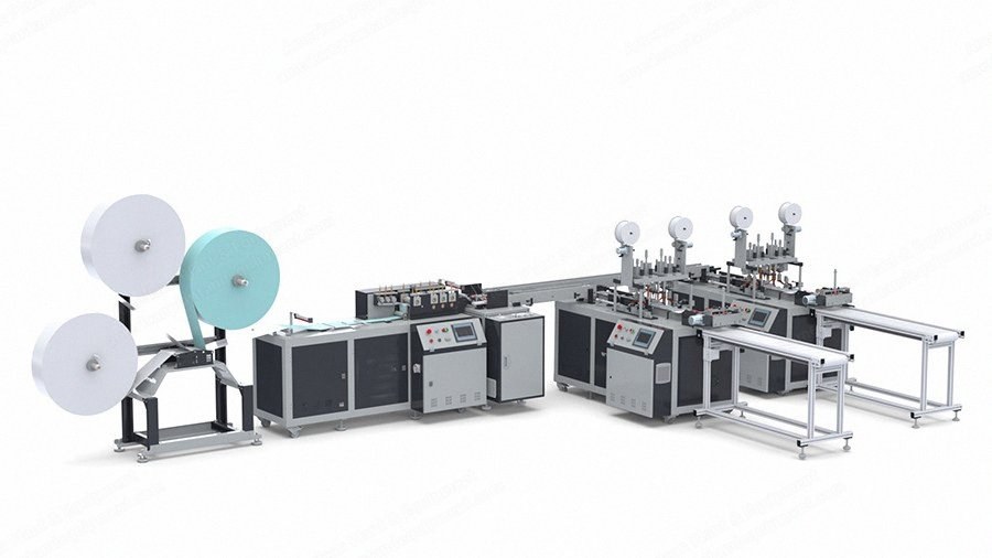 NovaStar, DT-4600, Fully Automatic Disposable Mask Making Machine, 7200 pcs/hr Capacity, 3-Ply Fabric Feeding