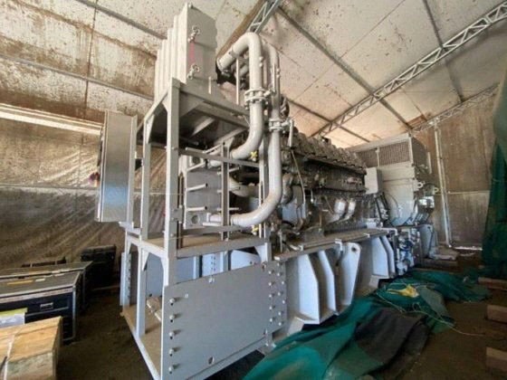 Caterpillar, C280-8, 2011, 2200 kW, 60 Hz, 900 RPM, 346/600V, Offshore Diesel Generator Set