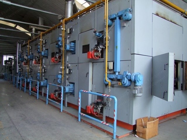 Bruckner, Drying and Thermo Fixing Line, 1988, 1850mm Width, 8 Chambers, Gas Heated