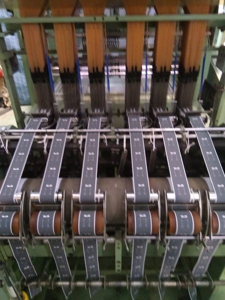 Muller, MVC, 1988, Label Looms, Bonas Jacquard, Motorized Unwinding Warp Beams