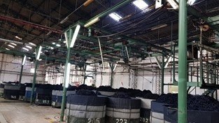 Morrison, Indigo Rope Dyeing Line, 1985, 36 Ropes, 60 Dryer Rolls, 15 Tanks