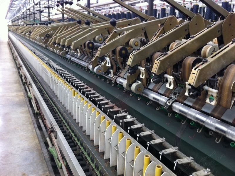 Zinser, 420, 1990, Worsted Ring Spinning Frame, 612 Spindles, 82.5mm Gauge, 50mm Ring Diameter