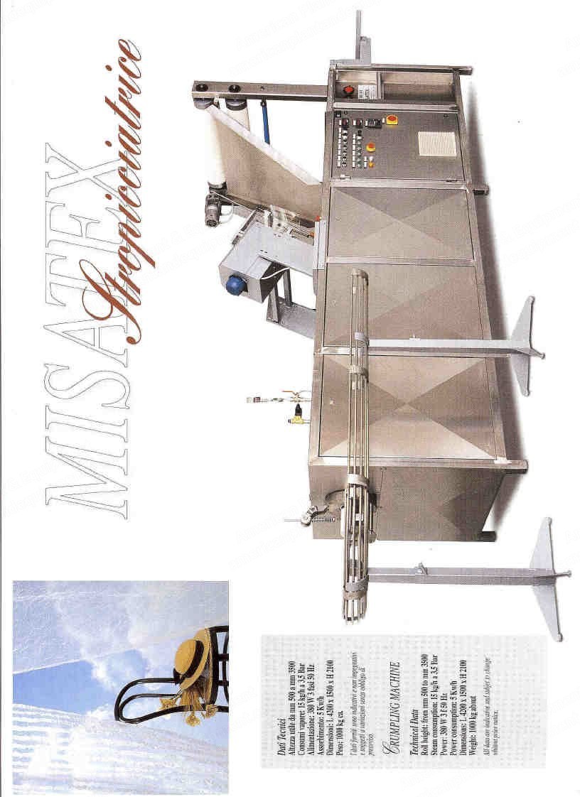 Misatex, AX013, 1996, Random Crush Machine, 3000mm Max Fabric Width, 400-1500 m/hr