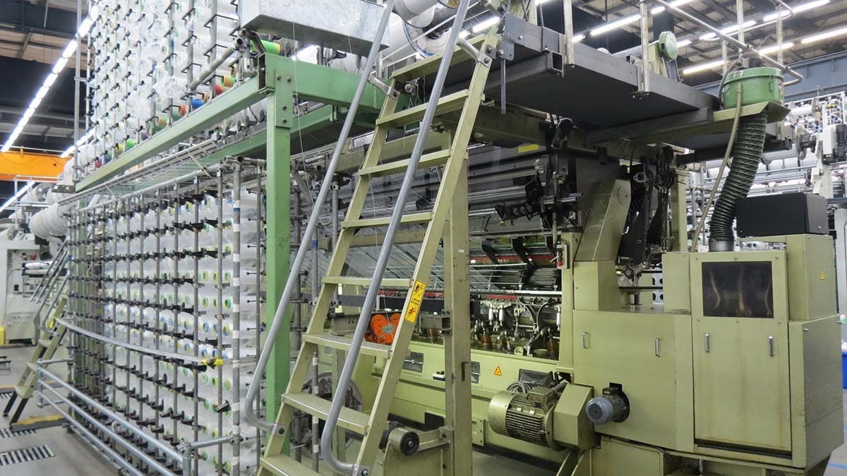 Karl Mayer, MRSEJF53/1/24, 132" to 152" Width, 24E Gauge, Raschel Knitting Machine