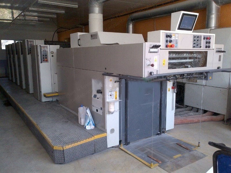 Manroland, R 305 PLV, 1998, 5 Colors, 530x740mm, Perfector 1+4 / 5+0