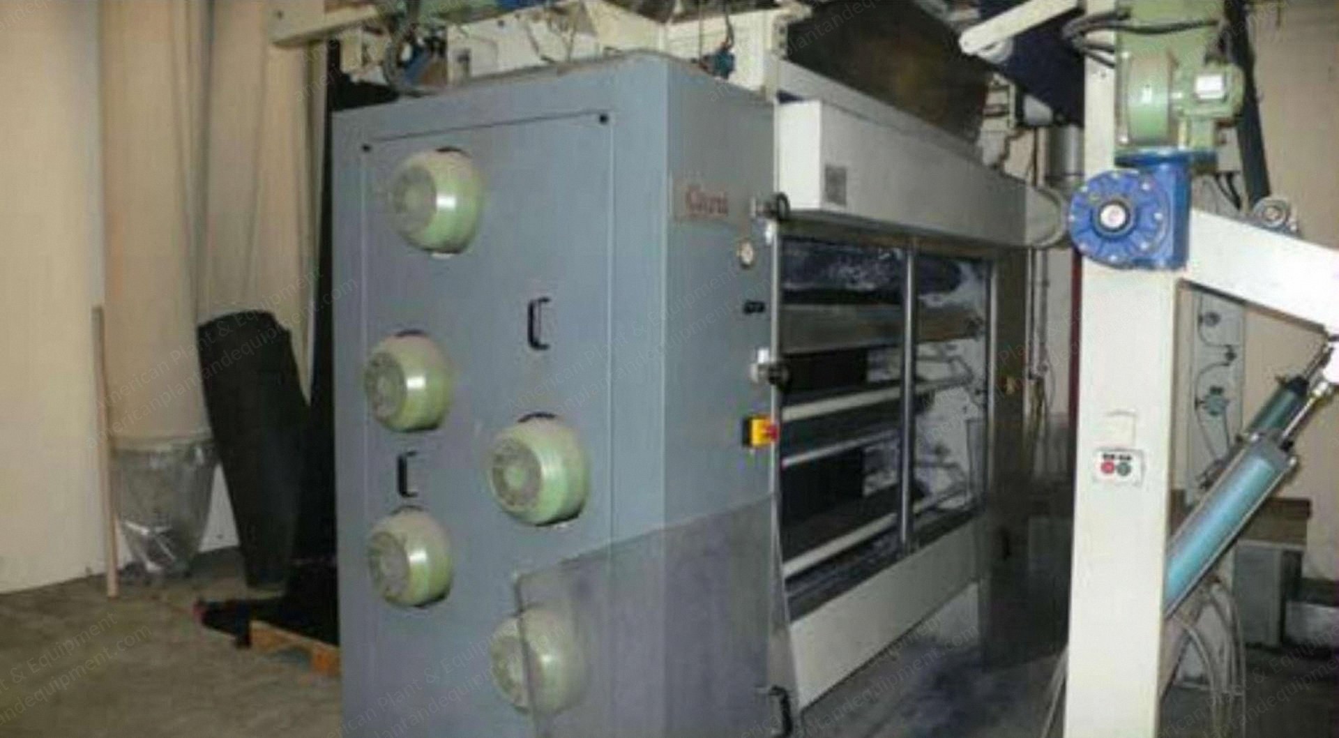 Caru, Smeriglia AS/5, 1995, Roller Width 2000mm, 5 Emerizing Cylinders, Squeezing Padder