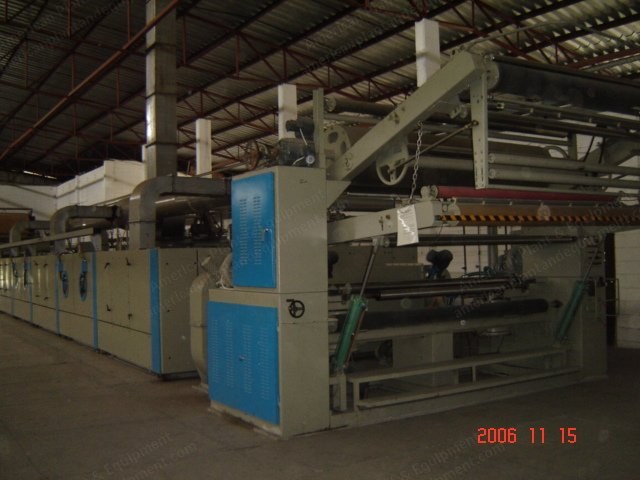 L&K, 2200mm Hot Oil Tenter Frame, 1999, Pin/Clip Chain, 6 Zones, Padder